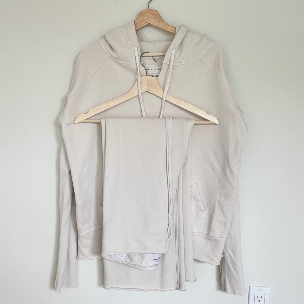 Nili Lotan Janie Hoodie + Bottoms matching set